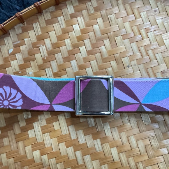 Belt- purple & blue fabric belt, AS Designs, fits small, 4/6 - Picture 15 of 16